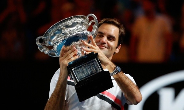 Roger Federer ganó su vigésimo y último título de Grand Slam en el Abierto de Australia de 2018. (Foto: Getty Images)