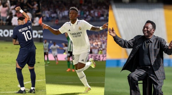 Neymar y Pelé defendieron a Vinícius. | Foto: Getty