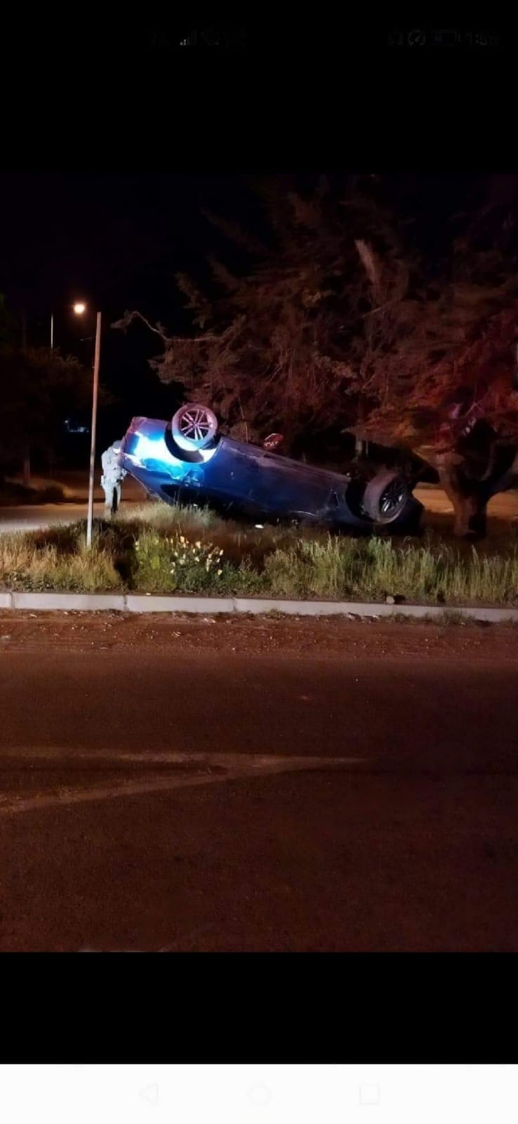 Así encontraron el auto de Fernando Solabarrieta en La Ligua. | Foto: Twitter @djpremier2014