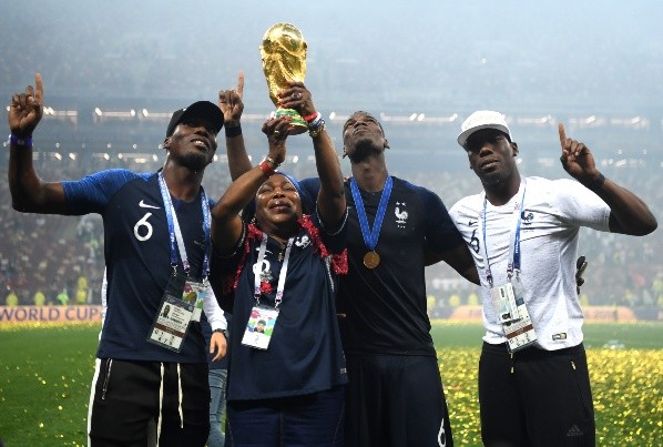 Los Pogba celebran la obtención del segundo Mundial en la historia de Francia. (Getty Images).