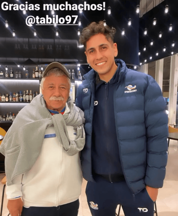 Caszely y Tabilo compartieron tras el triunfo de Chile en la Davis (Instagram)
