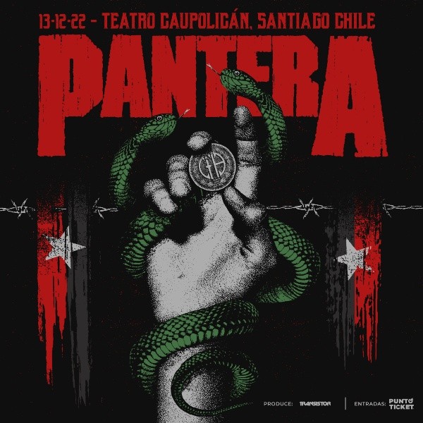 Pantera en Chile: Habrá show en solitario.(Foto: Transistor)