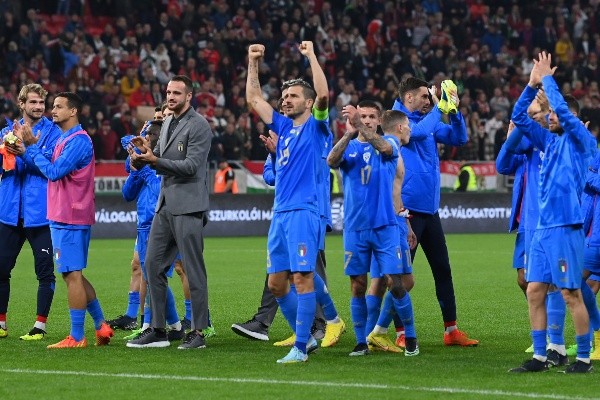 Italia celebra haber ganado el grupo que compartió con Hungría, Alemania e Inglaterra (Getty)