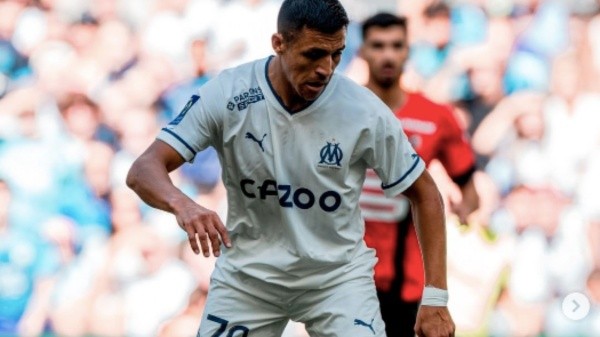 Alexis Sánchez quiere ser a gran nivel en el Olympique de Marsella. Foto: Comunicaciones OM.