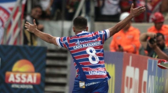 Caio Alexandre anotó el agónico gol del triunfo de Fortaleza ante Flamengo. Foto: Comunicaciones Fortaleza