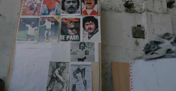 Imágenes con las que se trabaja la estatua de Caszely (CSD Colo Colo)