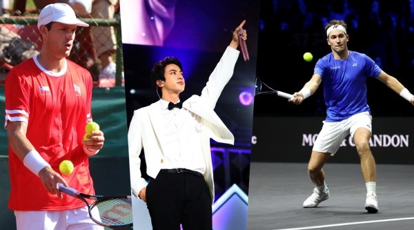 Ruud le hizo la desconocida a Jin y BTS tras vencer a Nico Jarry en el ATP de Seúl. | Foto: Agencia Uno / Getty