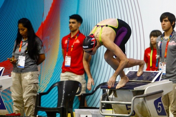 Orgullo total: Kristel Köbrich ganó su decimoséptima medalla representando a Chile en Juegos Sudamericanos. | Foto:Team Chile/Mauricio Palma