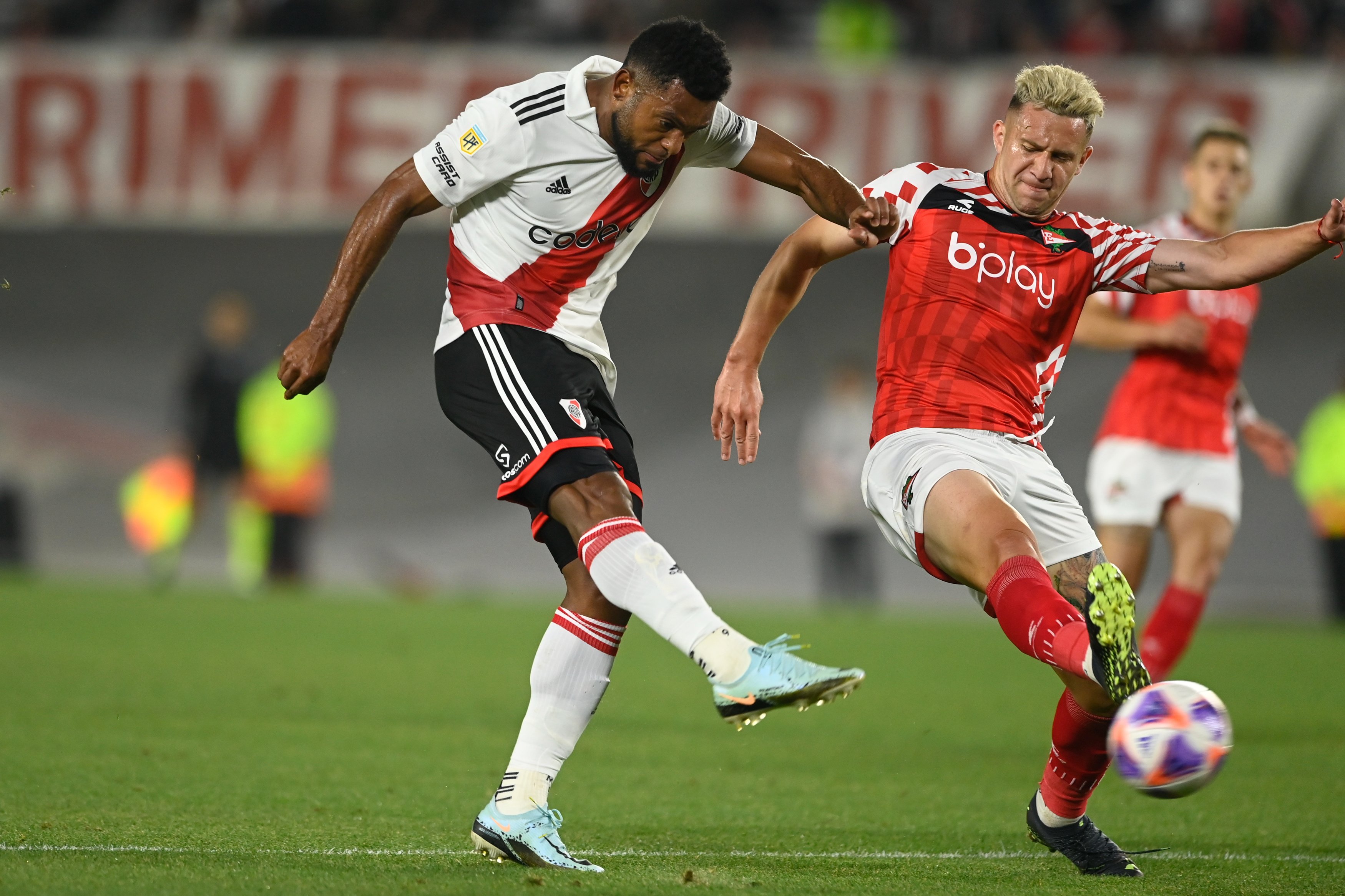 Borja anotó dos goles en el Monumental. Foto: River Plate.
