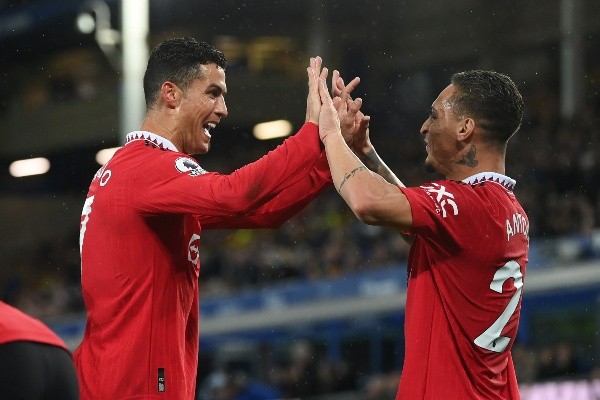 Cristiano Ronaldo anotó su gol 700 a nivel de clubes con la camiseta del Manchester United. Foto: Getty Images