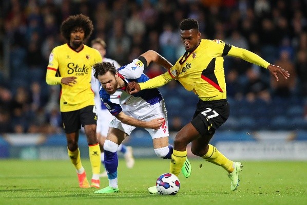 En la presente temporada 2022-23, Ben Brereton ha jugado 13 partidos. En ellos ha marcado siete goles y una asistencia, sumando también dos tarjetas amarillas. | Foto: Getty