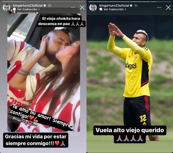 Vidal despidió a su papá con mensajes a través de Instagram.