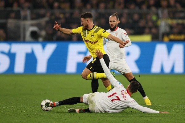 Dortmund y Sevilla jugaron un duelo de mucha intensidad en Alemania (Getty)