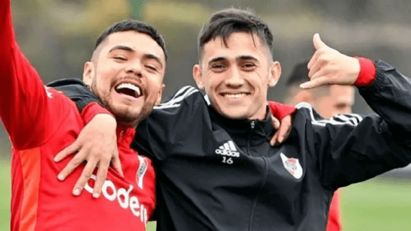 Díaz y Solari han hecho una linda amistad en River Plate (Foto: River)