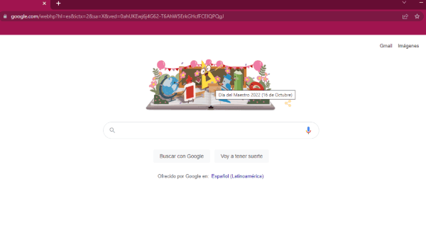 Página principal de Google hace honor al Día del Maestro
