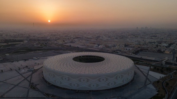 Vista aérea de Al Thumama Stadium en Doha (Getty)