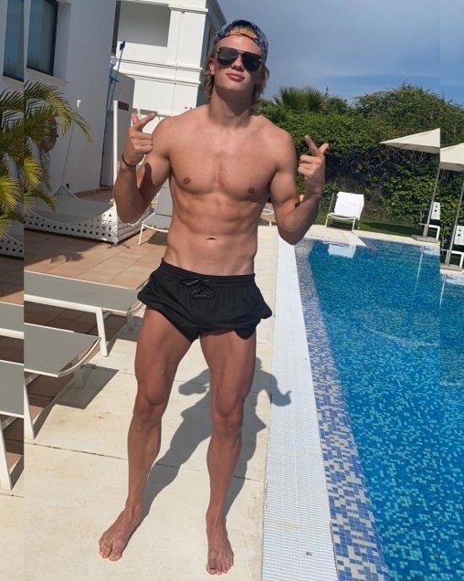 Haaland en modo vacaciones