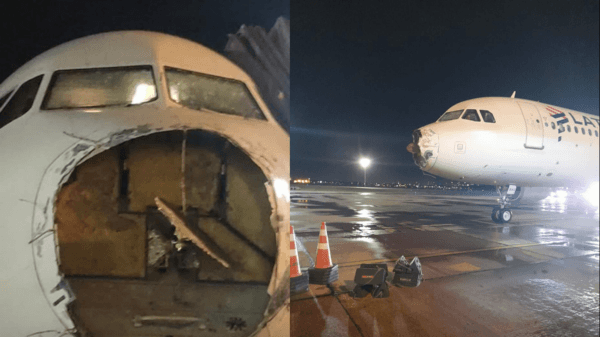 Avión LATAM proveniente de Chile sufrió graves daños tras aterrizaje de emergencia en Asunción, Paraguay.