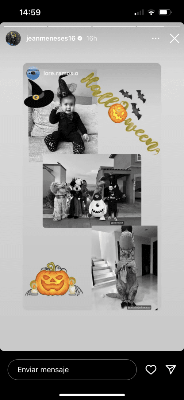 Jean Meneses también disfrutó de la fiesta junto a su familia.