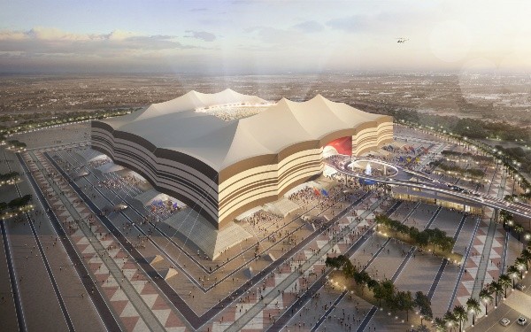 Así se visualizaba el Estadio Al Bayt antes de su construcción. Foto: Getty Images