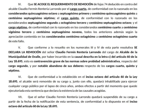 Sentencia Tribunal Electoral Regional (TER) Coquimbo