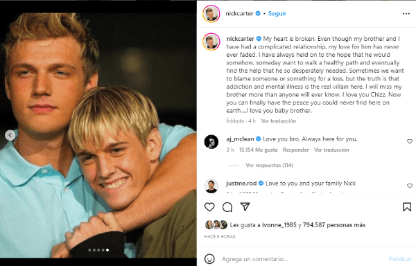 Nick Carter Instagram