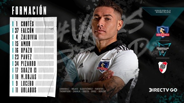 Formación de Colo Colo.