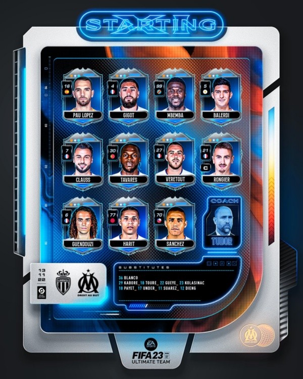 Formación del Marsella.