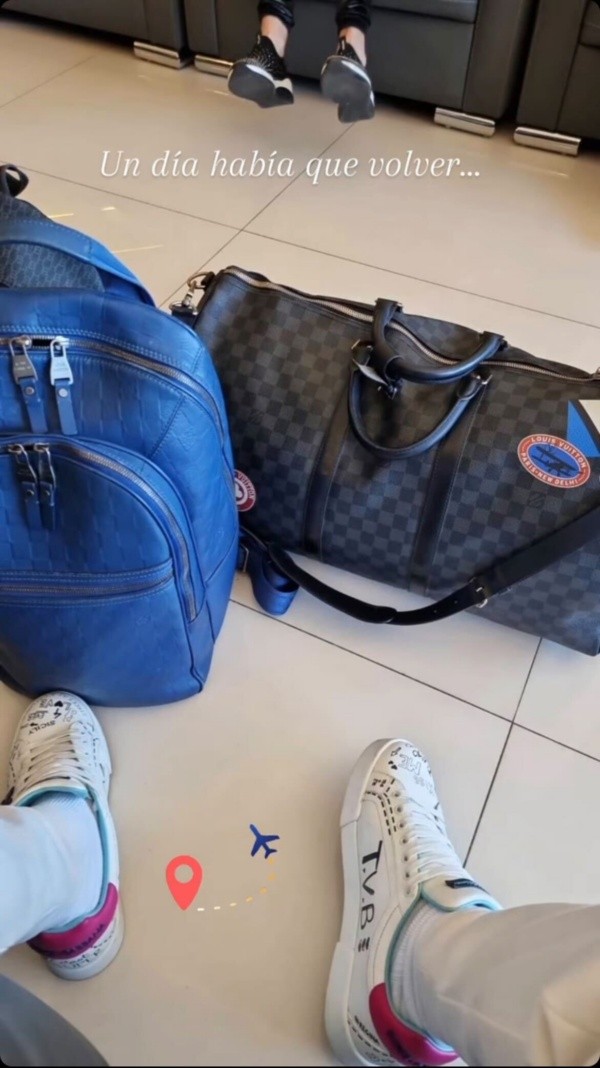 Las maletas de Marcelo Díaz. Foto: Instagram.