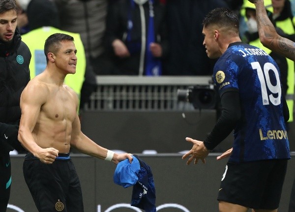 Alexis Sánchez y Joaquín Correa pueden volver a compartir en delantera, ahora con el Marsella. Foto: Getty Images