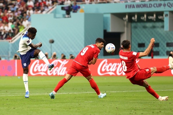 Buyako Saka anotó un doblete en su primer partido mundialista. Foto: Getty Images