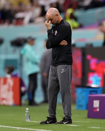 Félix Sánchez no encontró la manera de revertir el escenario: Qatar perdió por 2-0 ante Ecuador en el inicio del Grupo A en el Mundial 2022. (Getty Images).