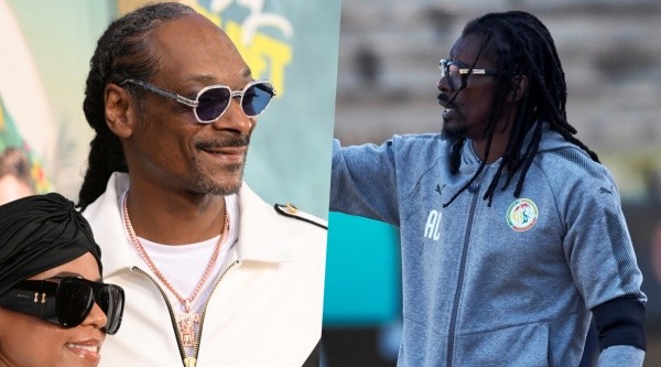 Así como igualitos igualitos, no. Pero de que hay un parecido, sí. Snoop Dogg y Aliou Cissé. | Foto: Getty