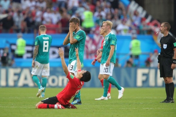 Corea del Sur celebró ante Alemania en Rusia 2018 (Getty)