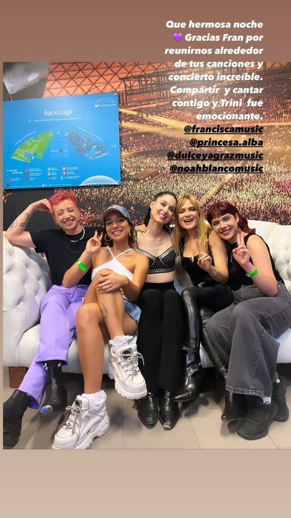 ¡Así se vivió el gran concierto de Francisca Valenzuela! (Foto: Instagram)