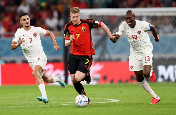 Hutchinson dijo presente en el debut de Canadá en Qatar 2022, con una derrota ante Bélgica por 1-0. | Foto: Getty