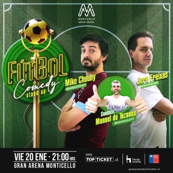 ¿Cuándo y dónde es el show de Jero Freixas y Mike Chouhy? (Foto:Arena Monticello)