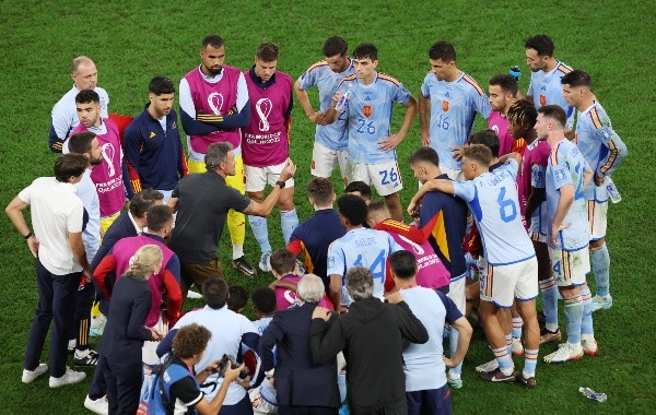 La motivación de Luis Enrique no bastó para que España ganara en la tanda de penales. | Foto: Getty