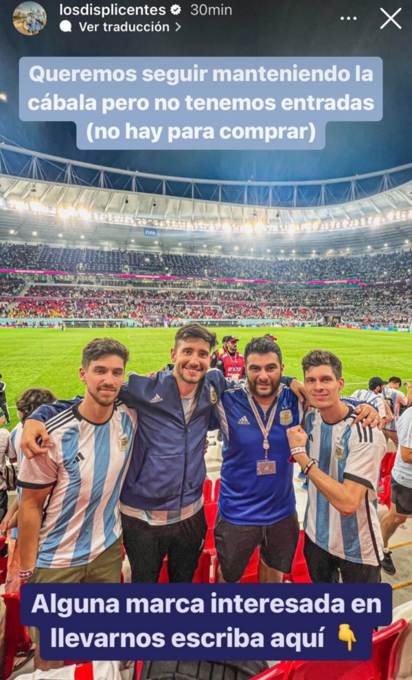 El mensaje de los argentinos en sus redes sociales.