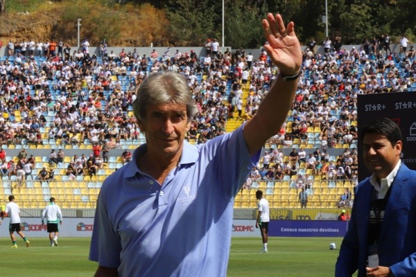 Pellegrini estuvo con el Real Betis en Chile.