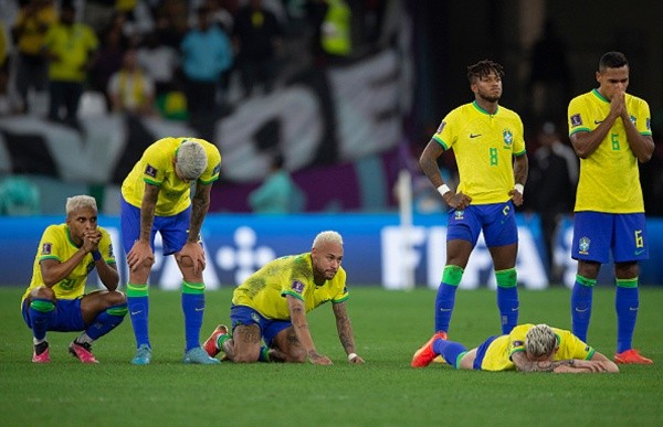 Lágrimas de Neymar: el astro llora tras la eliminación de Brasil ante Croacia en Qatar 2022.