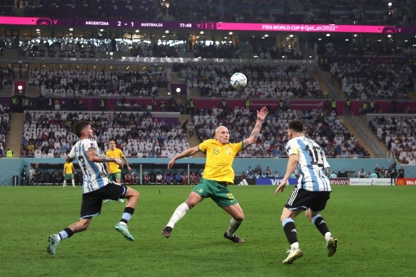 Argentina viene de vencer por 2-1 a Australia en la ronda de octavos de final. | Foto: Getty Images.