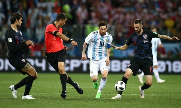 Argentina se volverá a ver las caras ante Croacia tras caer por 3-0 en la fase de grupos del Mundial de Rusia 2018. | Foto: Getty Images.