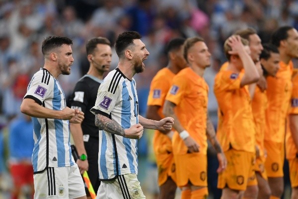 Messi se jugó un partido aparte tras la victoria de Argentina sobre Países Bajos. | Foto: Getty Images.