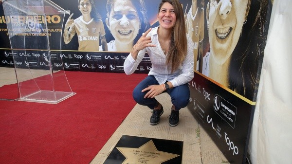 Carla Guerrero es la futbolista con más títulos en el fútbol chileno, con 15. (Jorge Díaz)