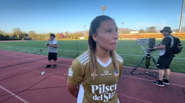 Aedo habló con los medios después de la semifinal de vuelta ante Santiago Morning.