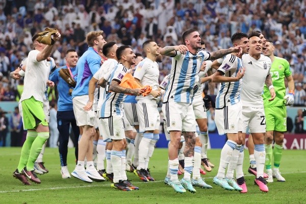 Argentina celebra el paso a la final de Qatar 2022 (Getty)