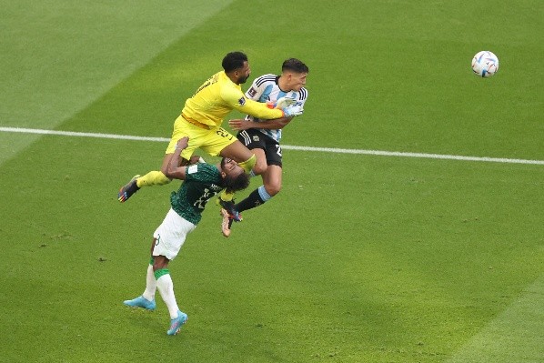 El defensa Al-Shahrani sufrió un duro golpe ante Argentina que le complicó el páncreas (Getty)