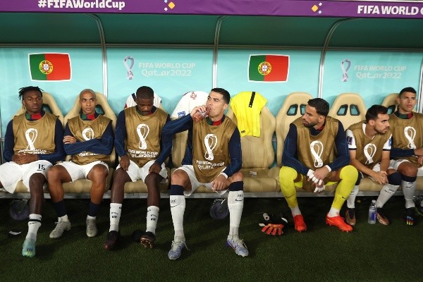 Cristiano fue suplente en los dos últimos duelos de Portugal. Foto: Getty.