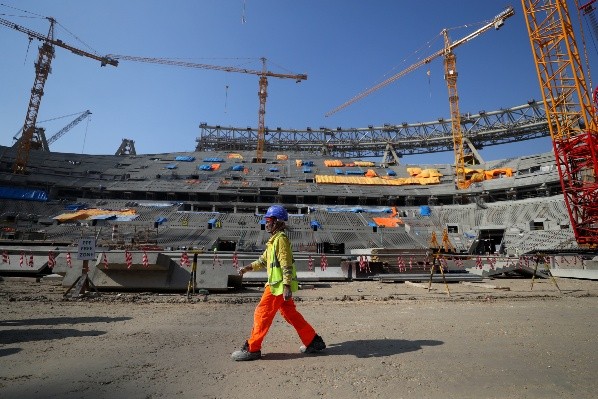 Así fue la construcción del Estadio Lusail. (Getty Images)